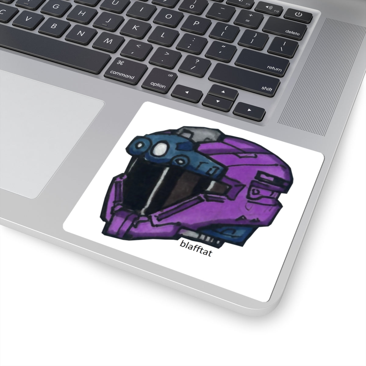 Halo Purple Operator Helmet Sticker
