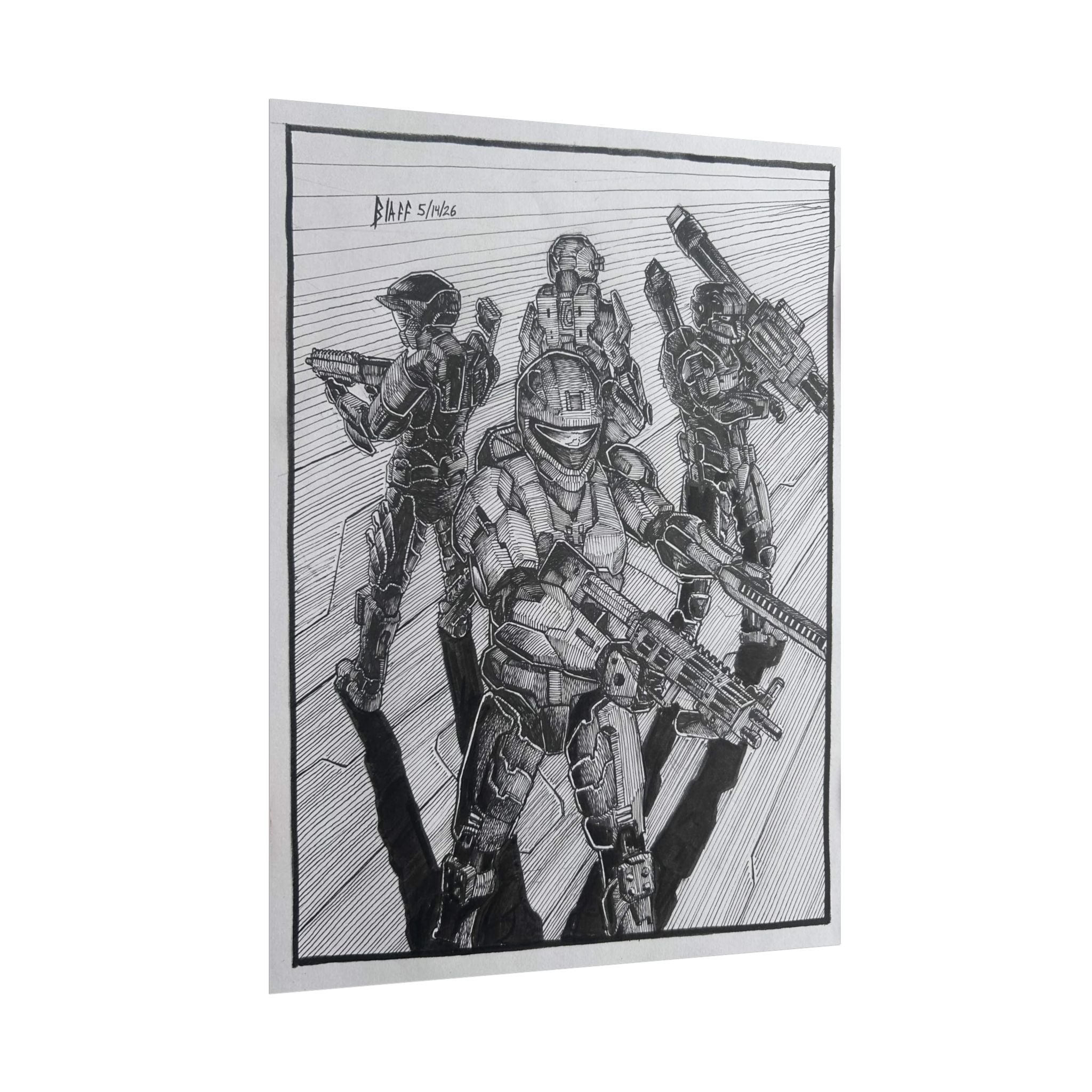 Halo 4 Spartan Squad Print