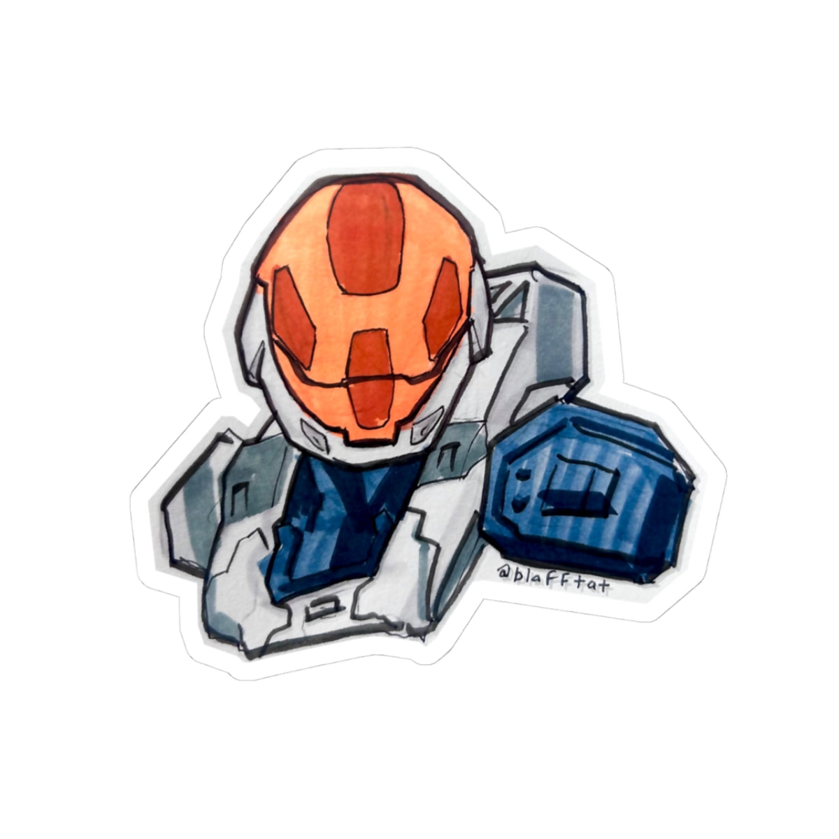 Halo 3 EVA Spartan Sticker