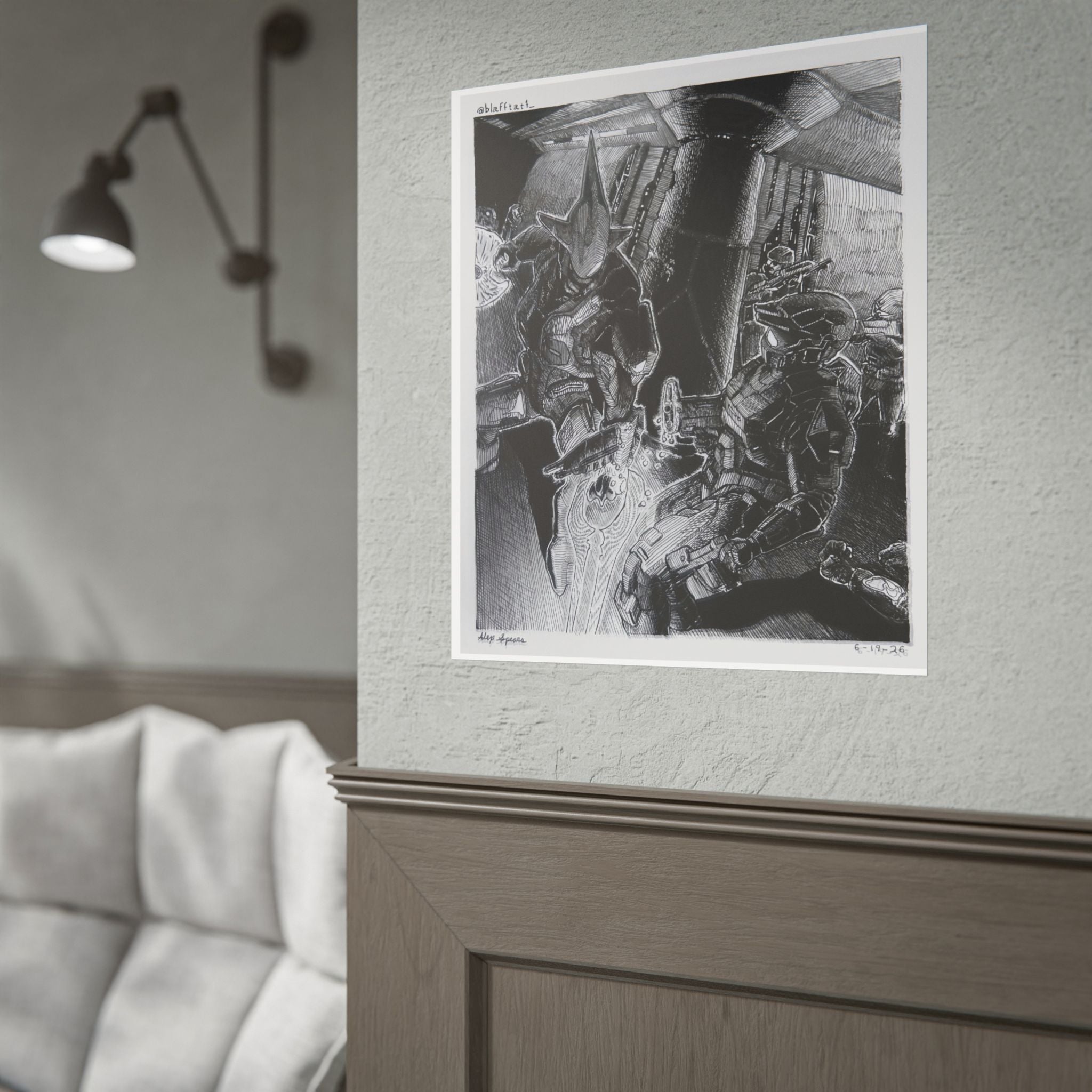 Halo Campaign Evolved Sword Print