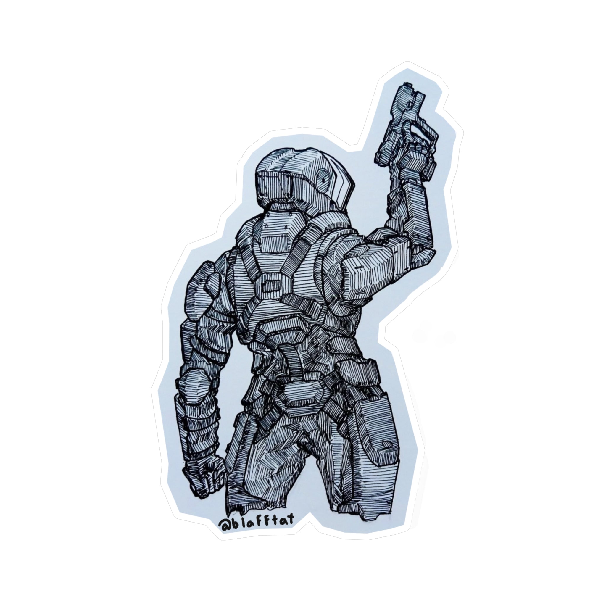 Halo Mirage Spartan Sticker