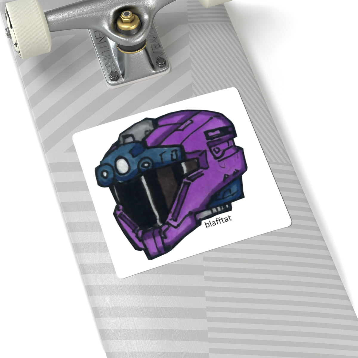 Halo Purple Operator Helmet Sticker