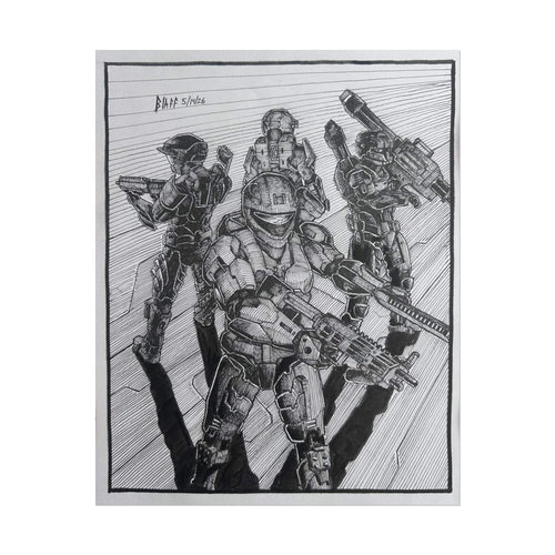 Halo 4 Spartan Squad Print