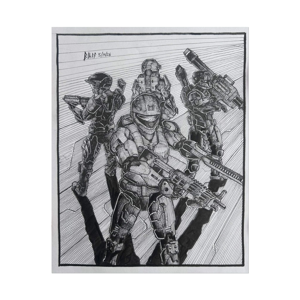 Halo 4 Spartan Squad Print