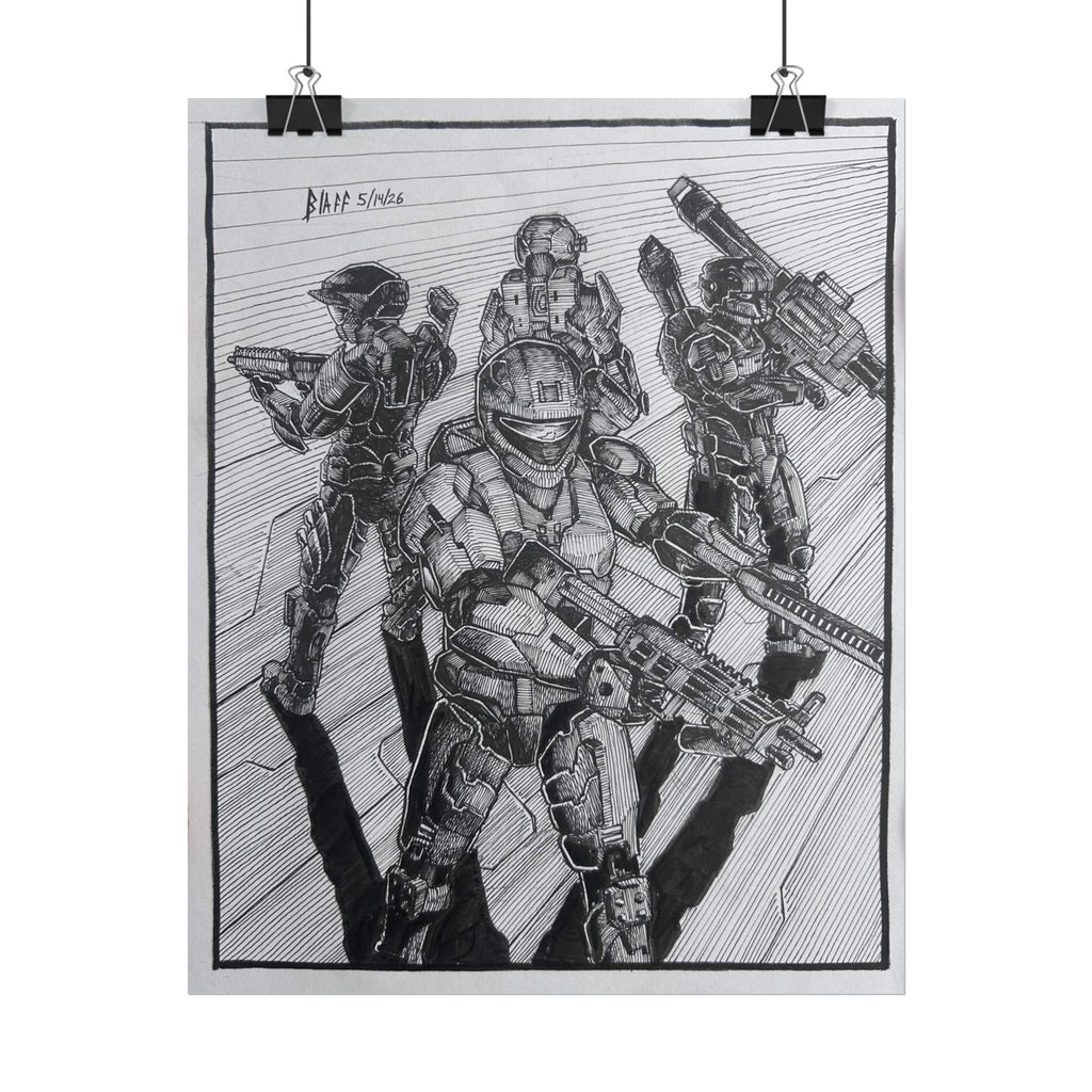 Halo 4 Spartan Squad Print
