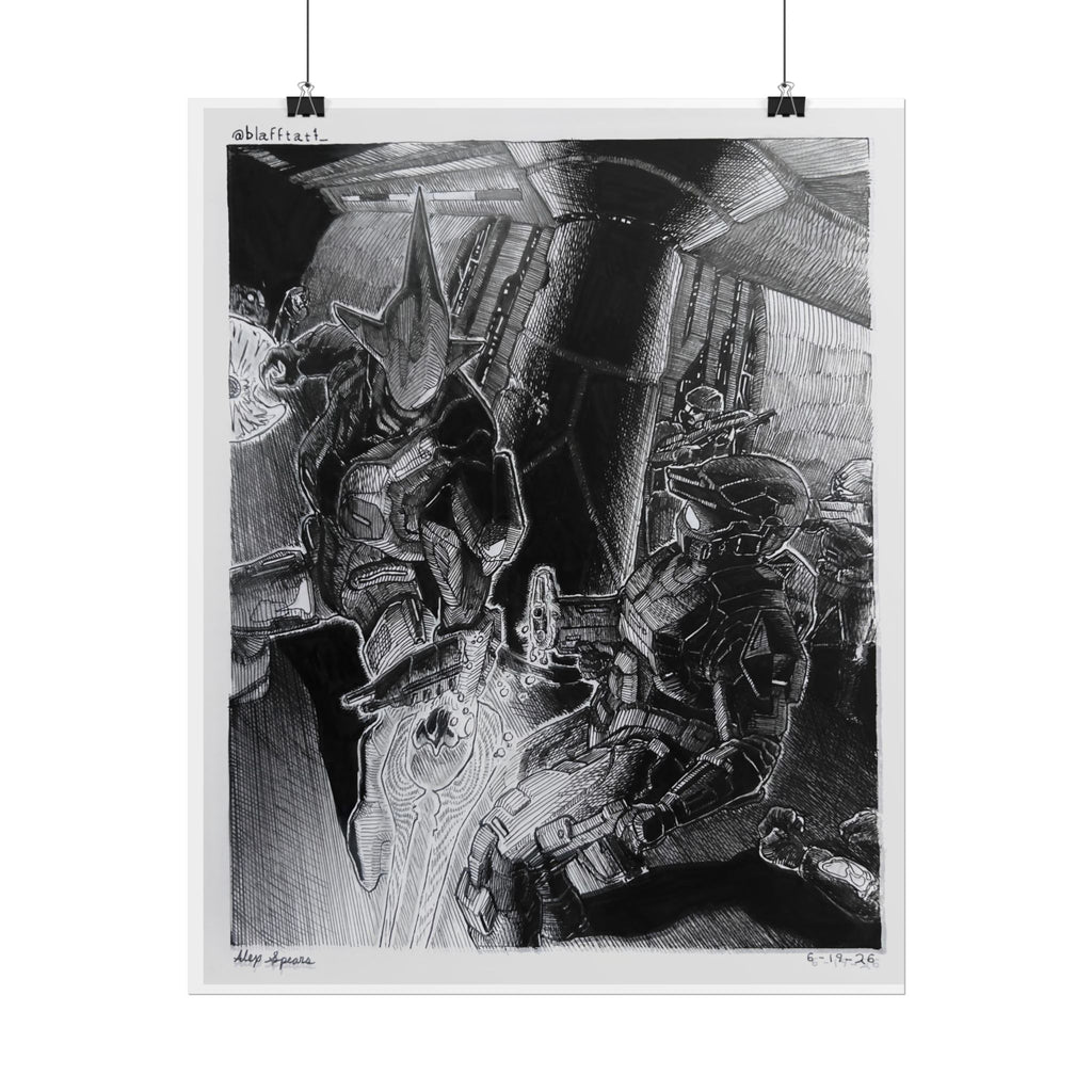 Halo Campaign Evolved Sword Print