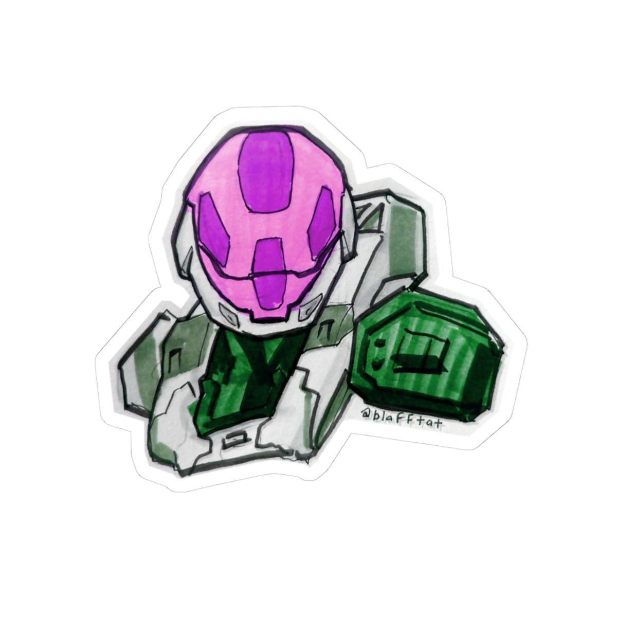Halo 3 EVA Spartan Sticker