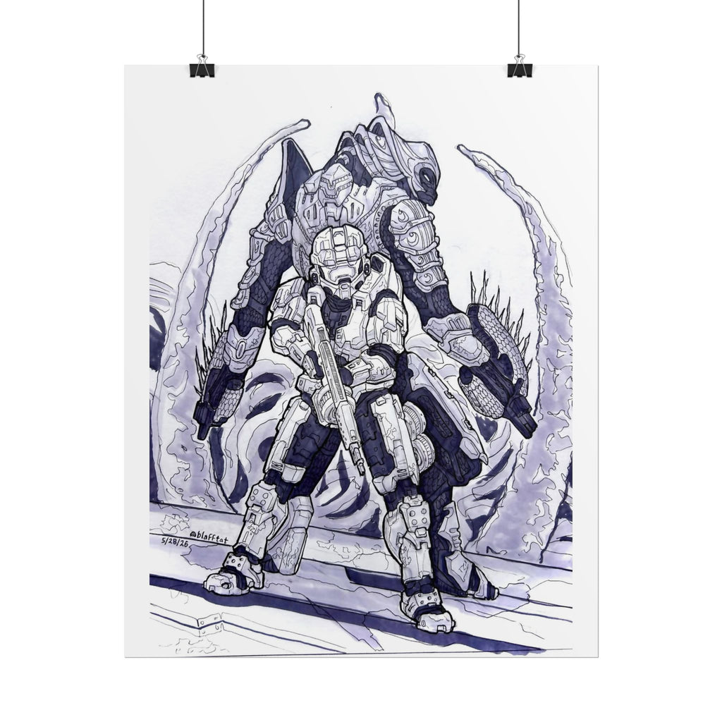 Halo 3 Chief and Arbiter Print