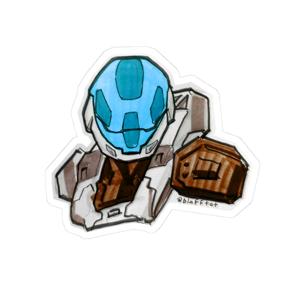 Halo 3 EVA Spartan Sticker
