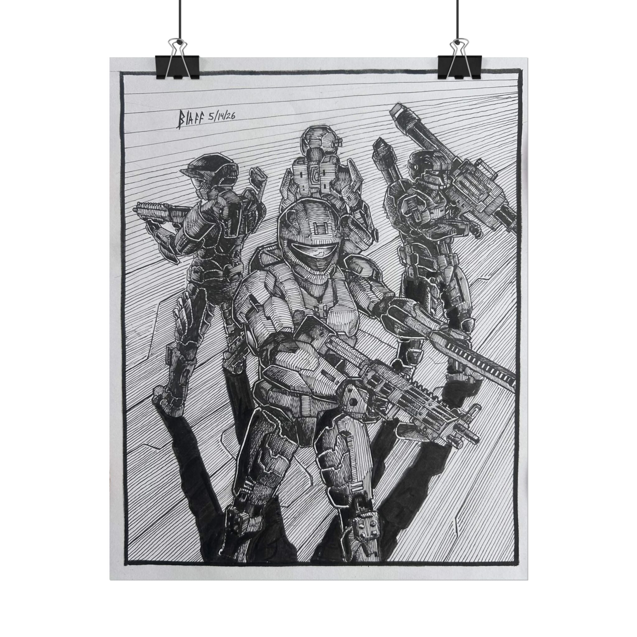 Halo 4 Spartan Squad Print