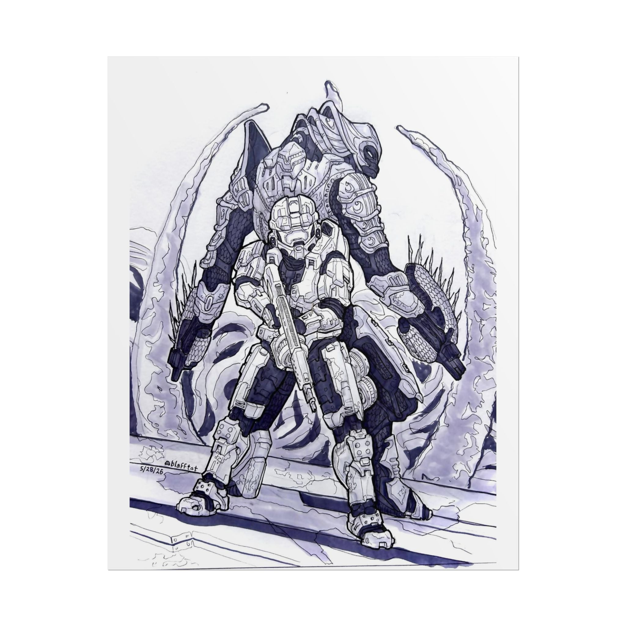 Halo 3 Chief and Arbiter Print